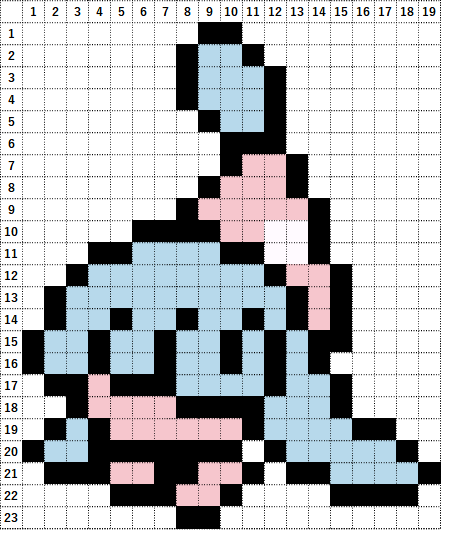 ポケモン ミブリムの作り方 アイロンビーズ簡単図案 なやここブログ