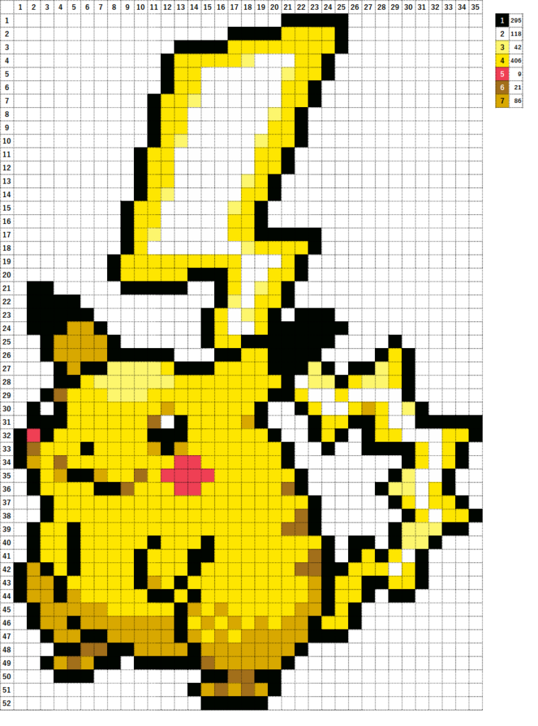 Pokemon ポケモン 図案 025 ピカチュウ Pikachu