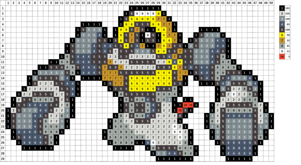 ポケモン メルメタルの作り方 アイロンビーズ簡単図案 なやここブログ